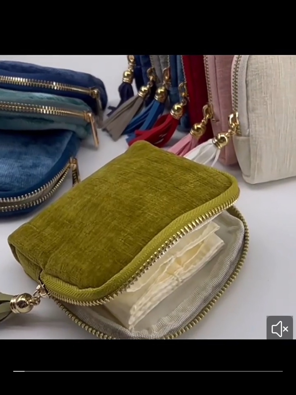 Jewelry Organizer Pouch Zipper Travel Case Multi Layer Portable Tassel